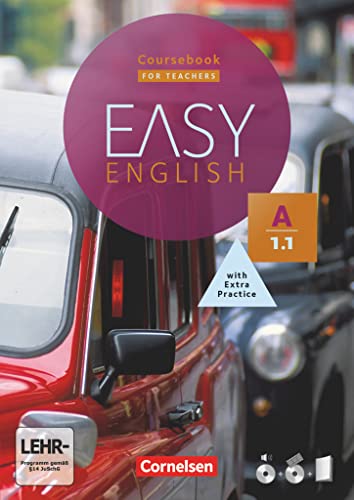 Easy English - A1: Band 1: Kursbuch - Fassung für Kursleitende - Mit Audio-CDs, Phrasebook, Aussprachetrainer und Video-DVD von Cornelsen Verlag GmbH